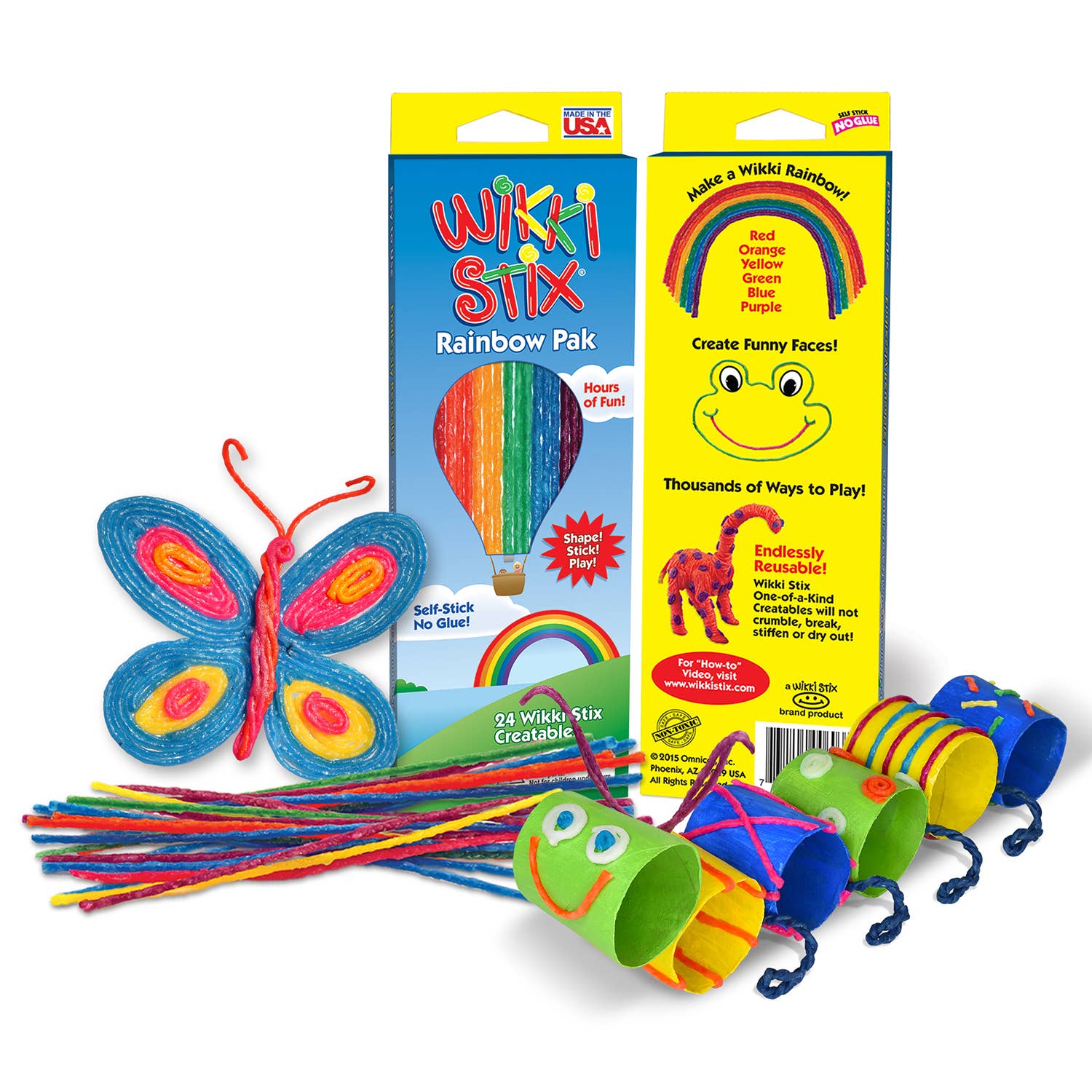 Wikki Stix - Wholesale Classic Toy - Kids - Wikki Stix Rainbow Pak1