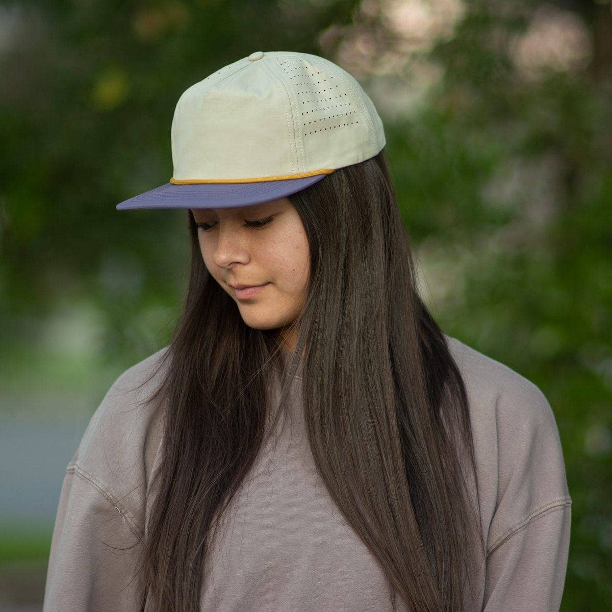 Wild Bills Blanks - Wholesale Flat Brim Cap - Unisex - RIVER | Aloe & Purple1