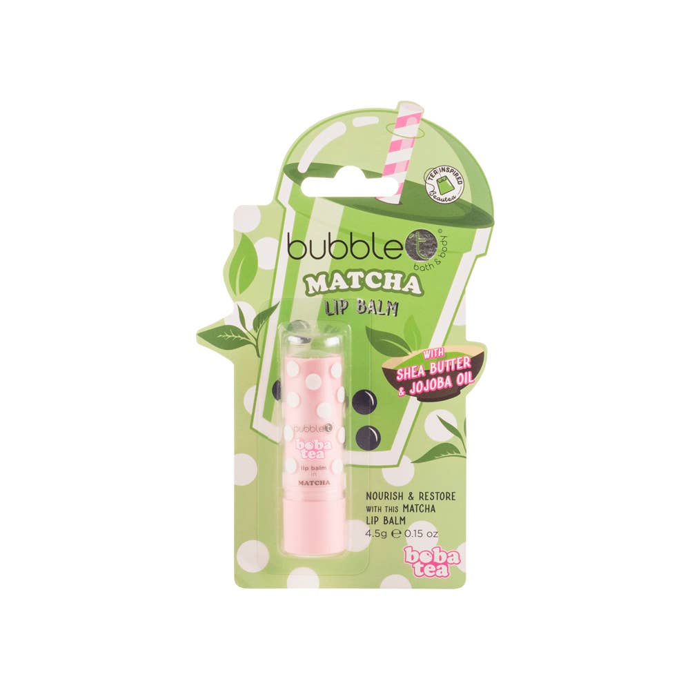 Bubble T Cosmetics - Vente Baumes à lèvres - Baume à lèvres Boba Tea Matcha (4,5 g)4
