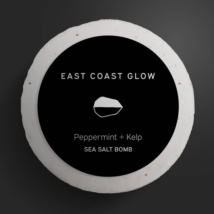 Menthe poivrée et varech | Bombe au sel marin Salt of the Earth™ pour la vente par East Coast Glow