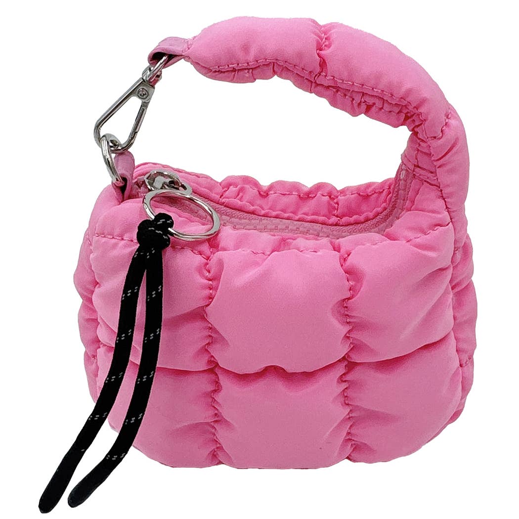 Fashion City – Porta-chaves - Mulher por atacado – Porta-chaves com Bolsa Acolchoada Miniatura2