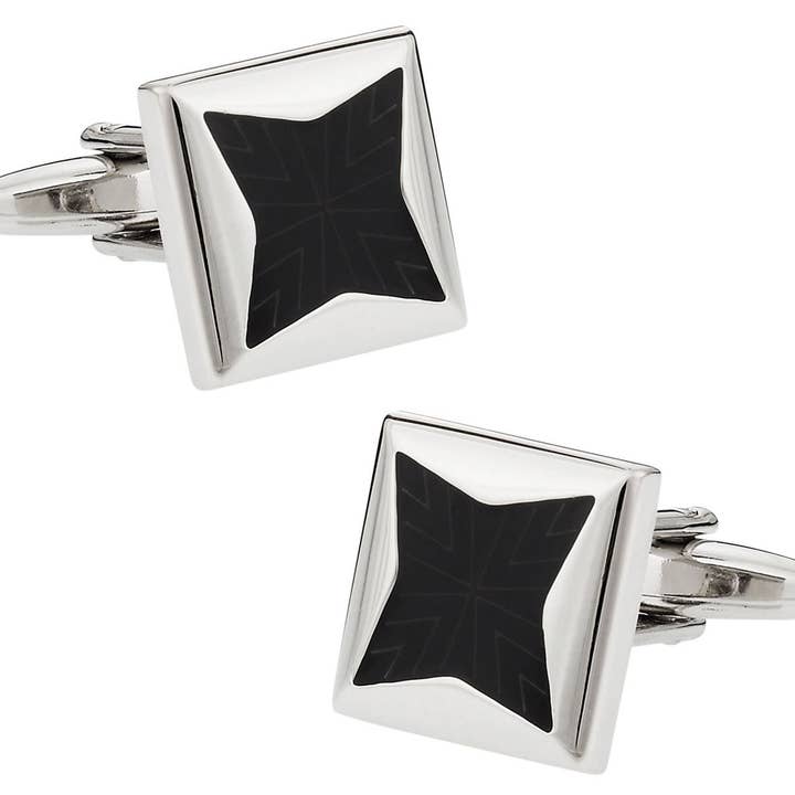 Svart Starburst Manschettknappar för wholesale av Cuff-Daddy