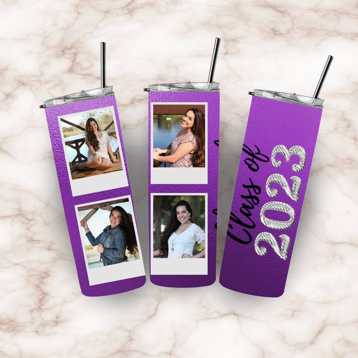 Graduate 2023 20 oz. Gobelet en acier inoxydable pour la vente par Em and Raea LLC