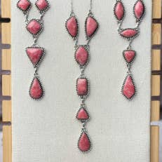 Krush Kandy - Wholesale Pendant/Charm Necklace - Thulite Slab Cluster Necklaces