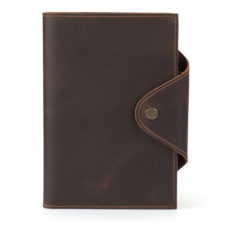 Londo - Wholesale Journal Cover - Londo Personalized Top Grain Leather Portfolio with Notepad (Snap Closure & Lock)45