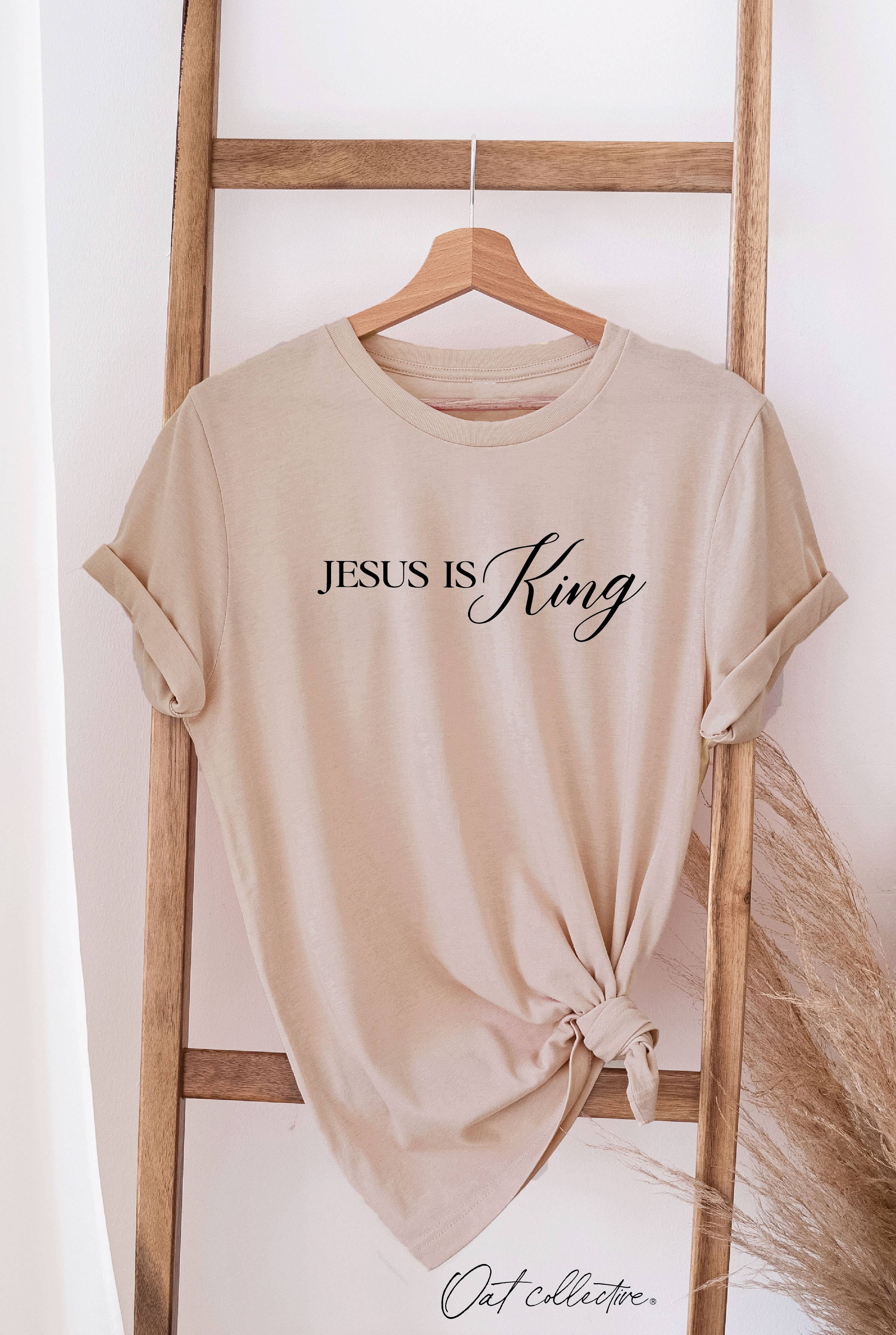 OAT COLLECTIVE - Wholesale Screen Printed T-Shirt - Women's - JESUS IS KING Graphic T-shirt 2