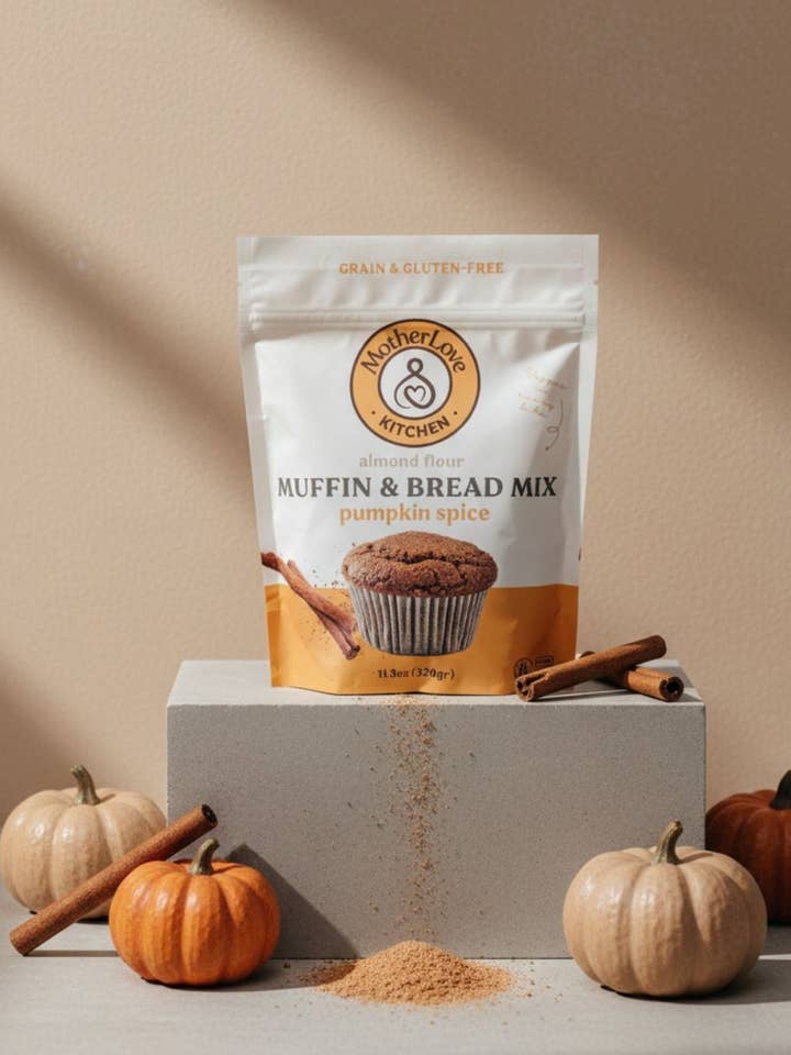 Pompoenkruiden Muffin- & Broodmix voor wholesale door MotherLove Kitchen