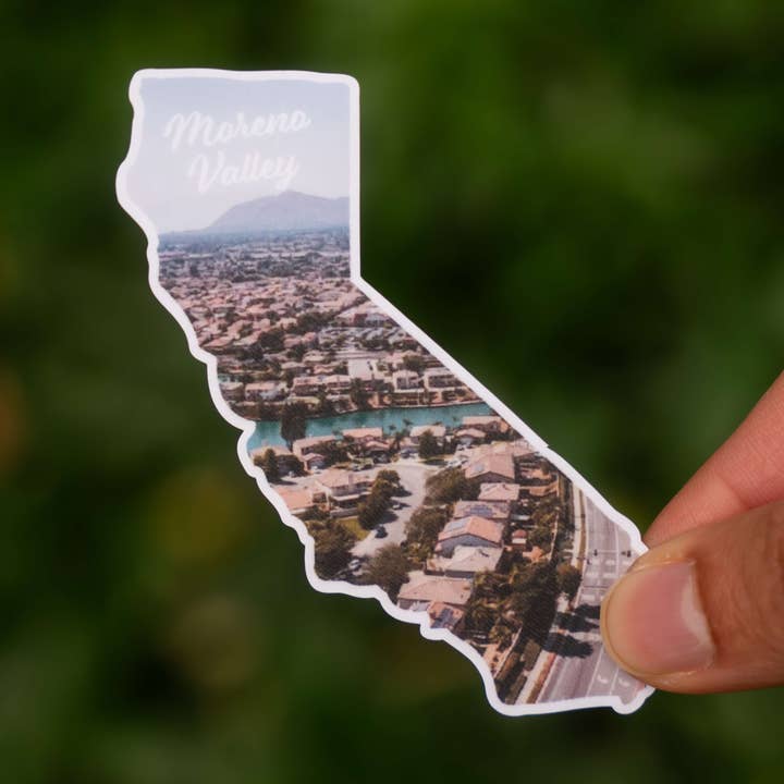 Autocollant Moreno Valley, CA pour la vente par Little Comfy Goods