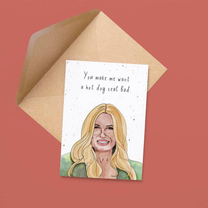 Pretty Good Cards - Wholesale Thinking of You Card - Hot Dog Card2