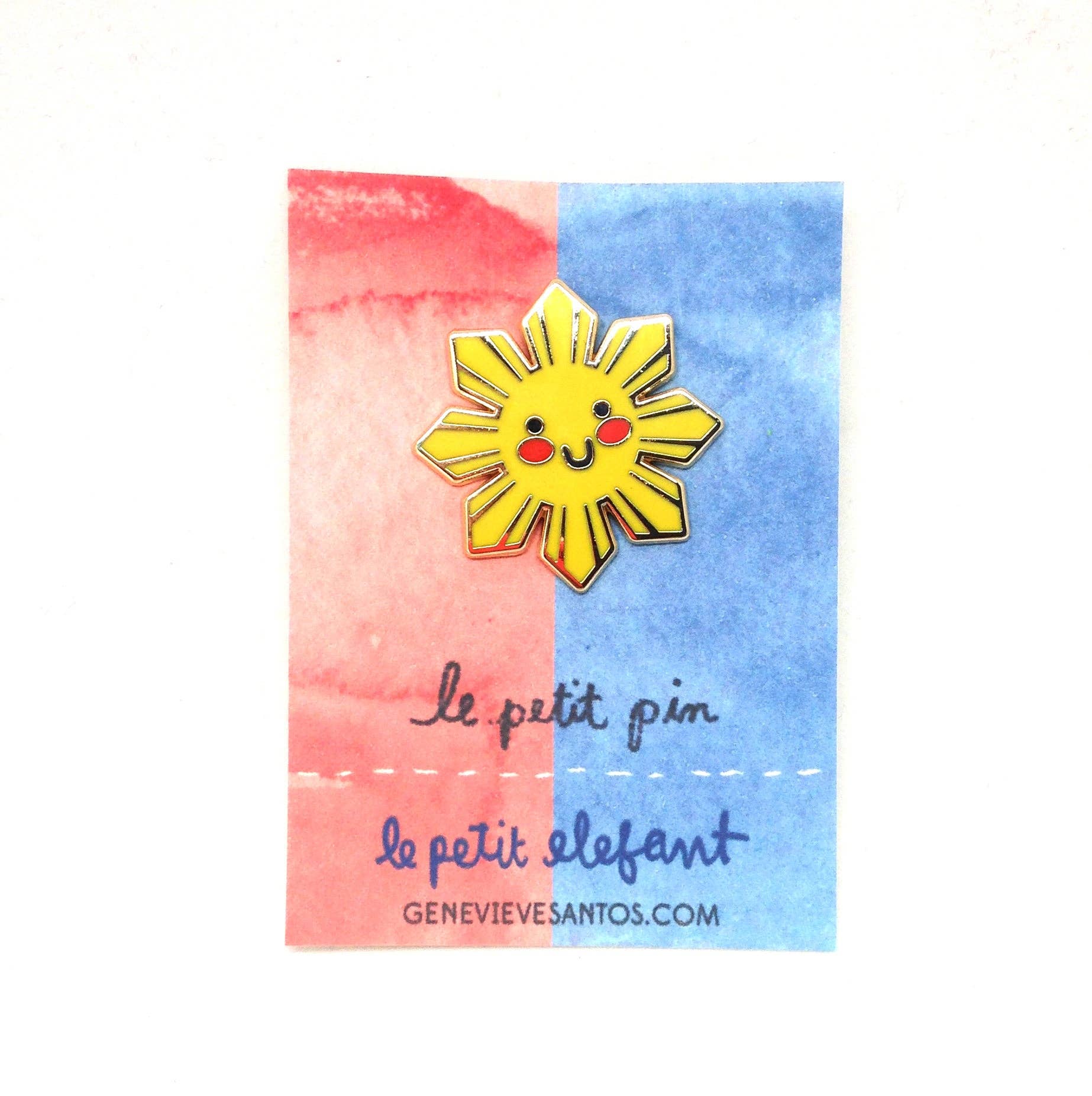 Le Petit Elefant - Wholesale Lapel Pin/Button - Philippine Sun Enamel Pin1