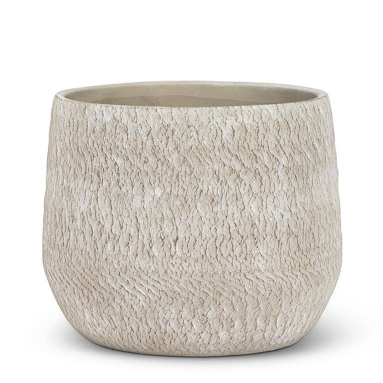 Abbott - Venta al por mayor Macetas - Juego de 2 maceteros de textura rugosa extragrandes - Gris - 9+13"D1
