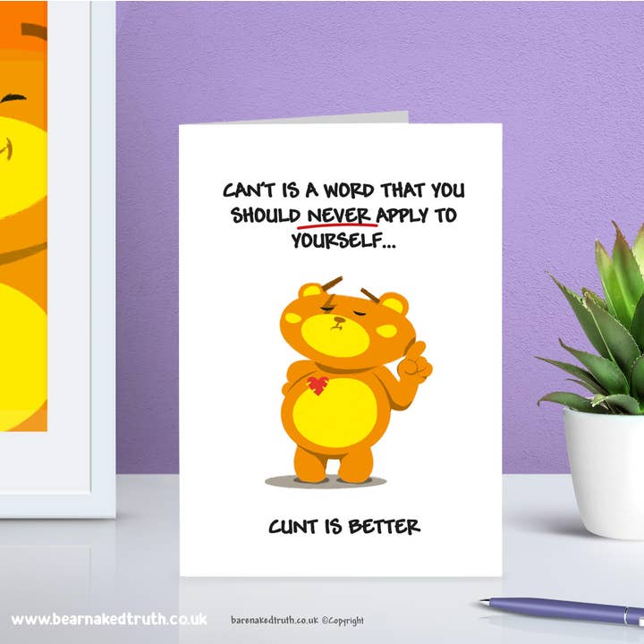 Biglietto di auguri Cunt Is Better Friendship per la vendita all'ingrosso da parte di Pixelgum