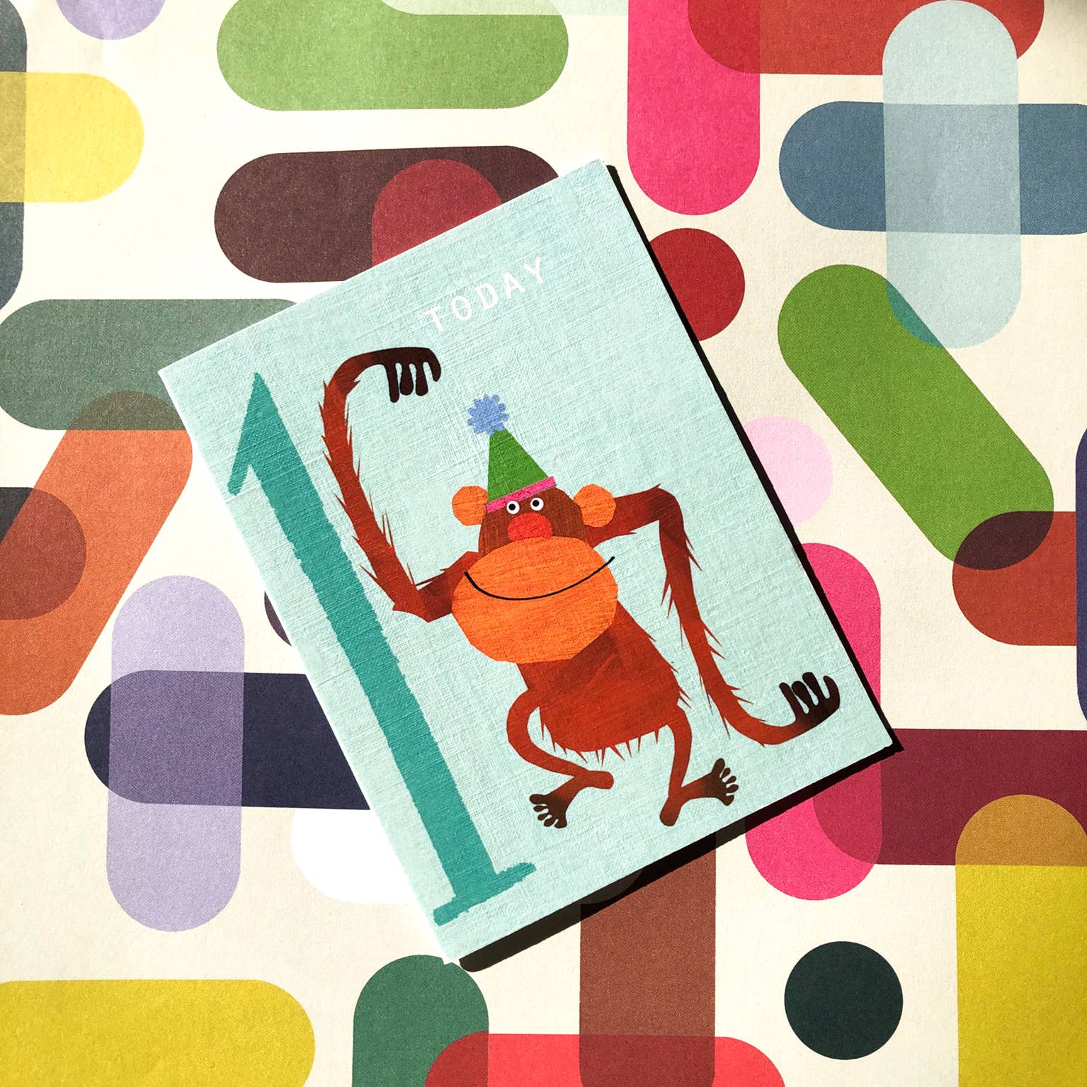 Kali Stileman Publishing - Wholesale Verjaardagskaartje - NTW01 Mini Orang-oetankaart voor de 1e verjaardag3