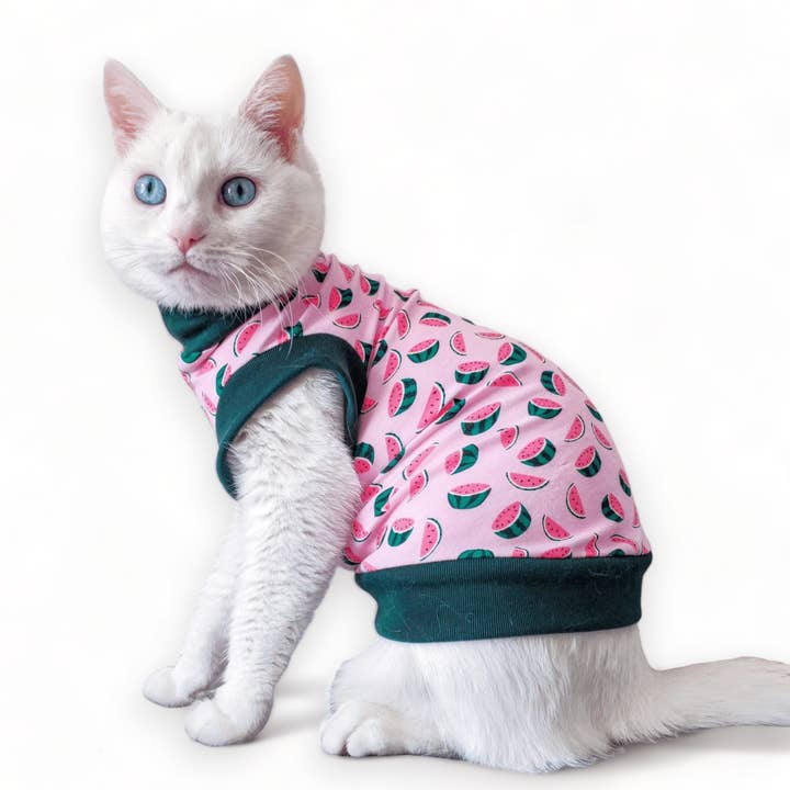 Cat Jumper - Watermelon for wholesale by Queenie's Pawprints