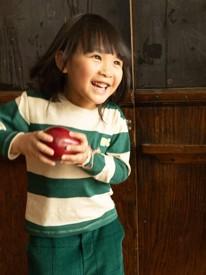 Recycled Cotton Green Rugby Stripe T-Shirt and other Purchase Wholesale mon. Free Returns & Net 60 Terms on Faire trending on Faire.