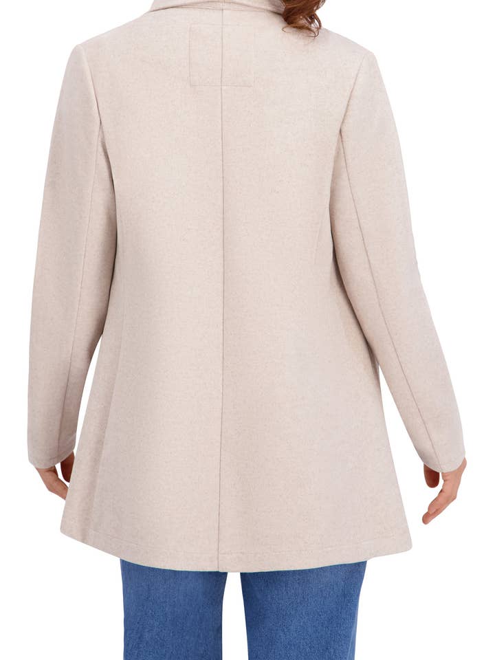 Heather Oat Vegan Cashmere Drape Jacket for wholesale on Faire3