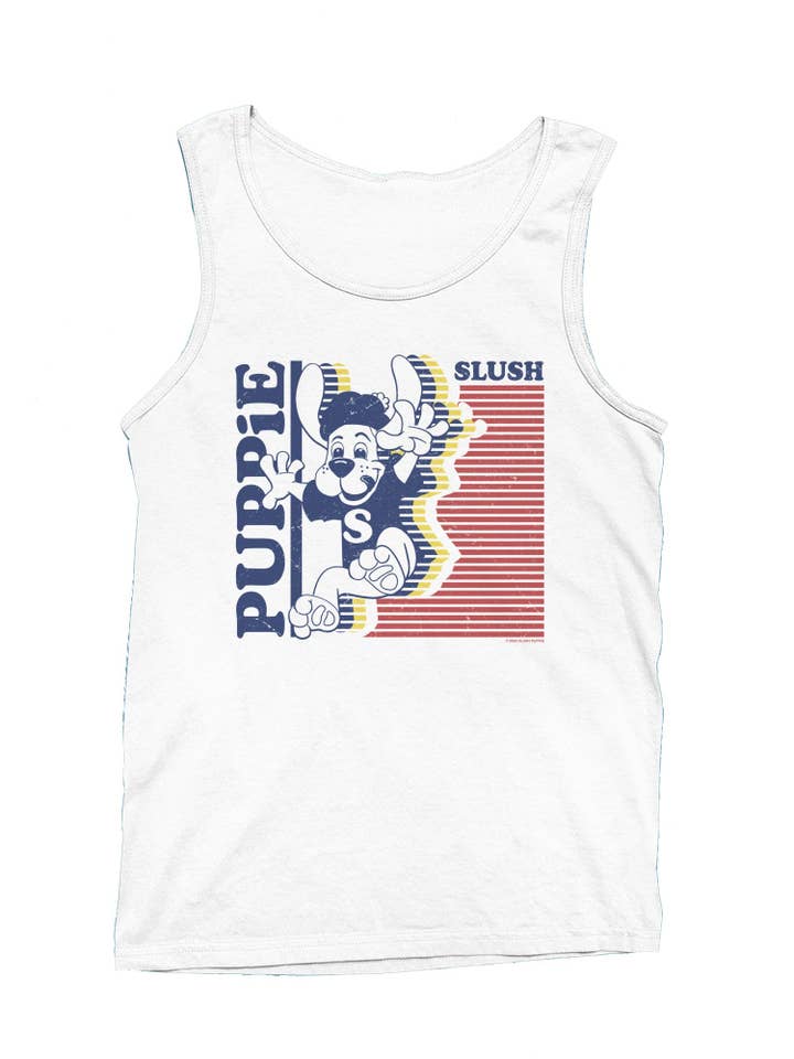 Officially Licensed Slush Puppie Retro Puppie Slush Men's Tank Top for wholesale by Snack Tees