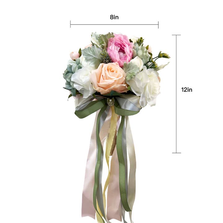 Sun Decorer - Wholesale Artificial flowers - Artificial Rose Wedding Bouquet for Brides and Bridesmaids3