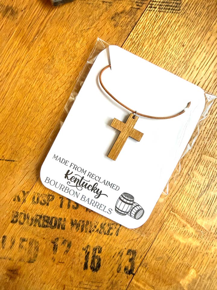 Bourbon Tønde Trækors Halskæde | Rustik Lædersnor for engroshandel hos TWWKY