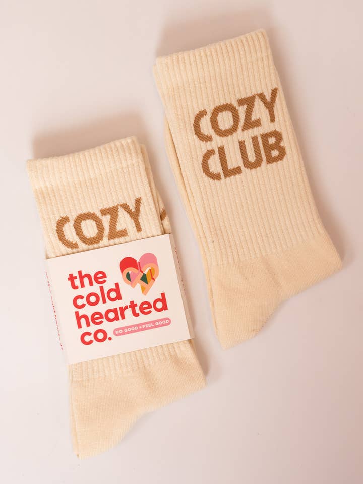The Cold Hearted Collective - Wholesale Socks - Women's - Cute Cozy Club Crew Socks