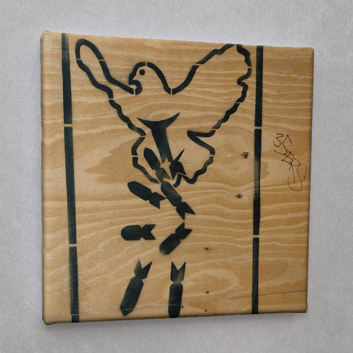 #00117 Pomba da Paz Street Art Tela Imprimir por atacado de Eicie