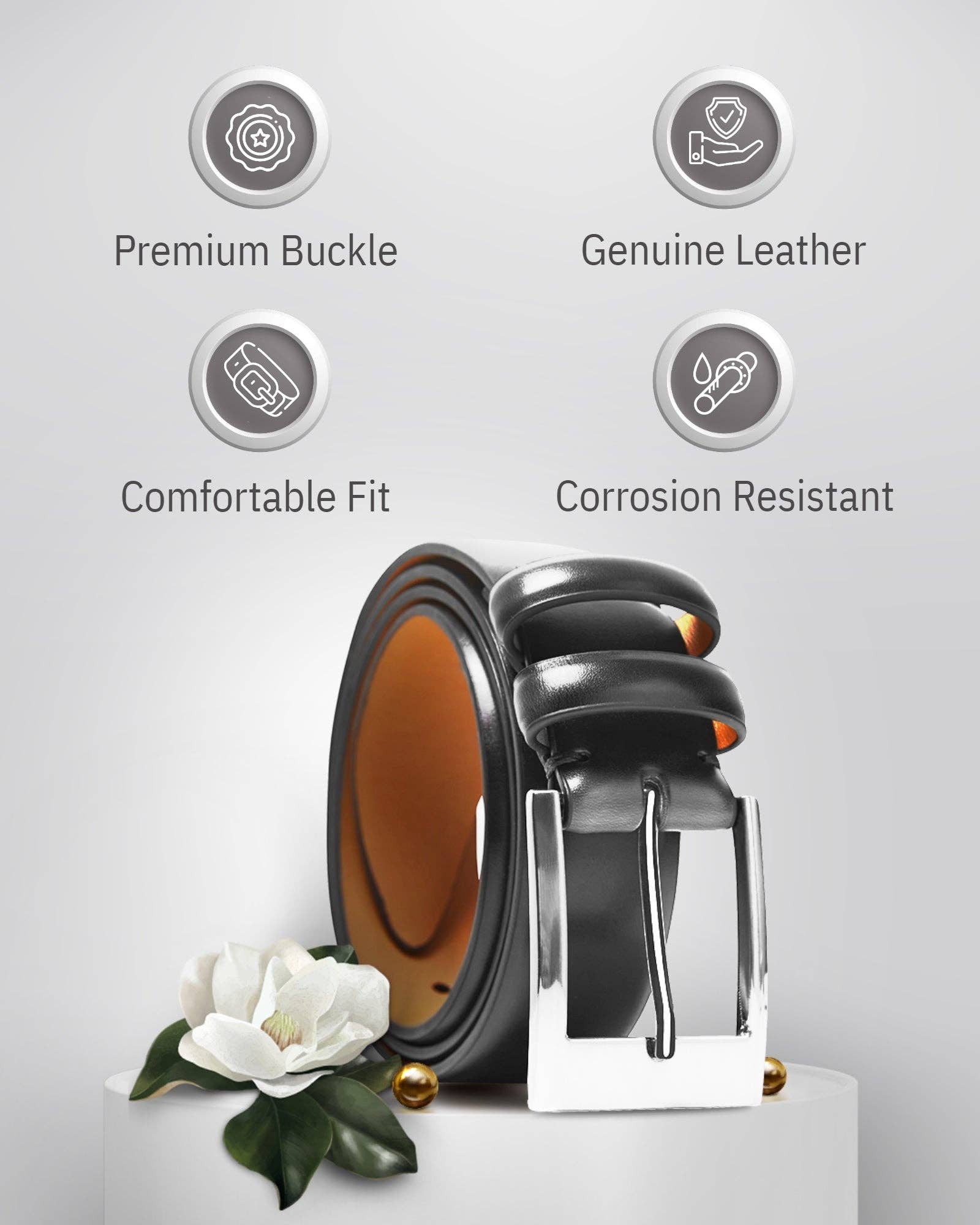 Access Denied Accessories - Wholesale Belt - Men's - Genuine Leather Dress Belts For Men - Mens Belt For Suits1