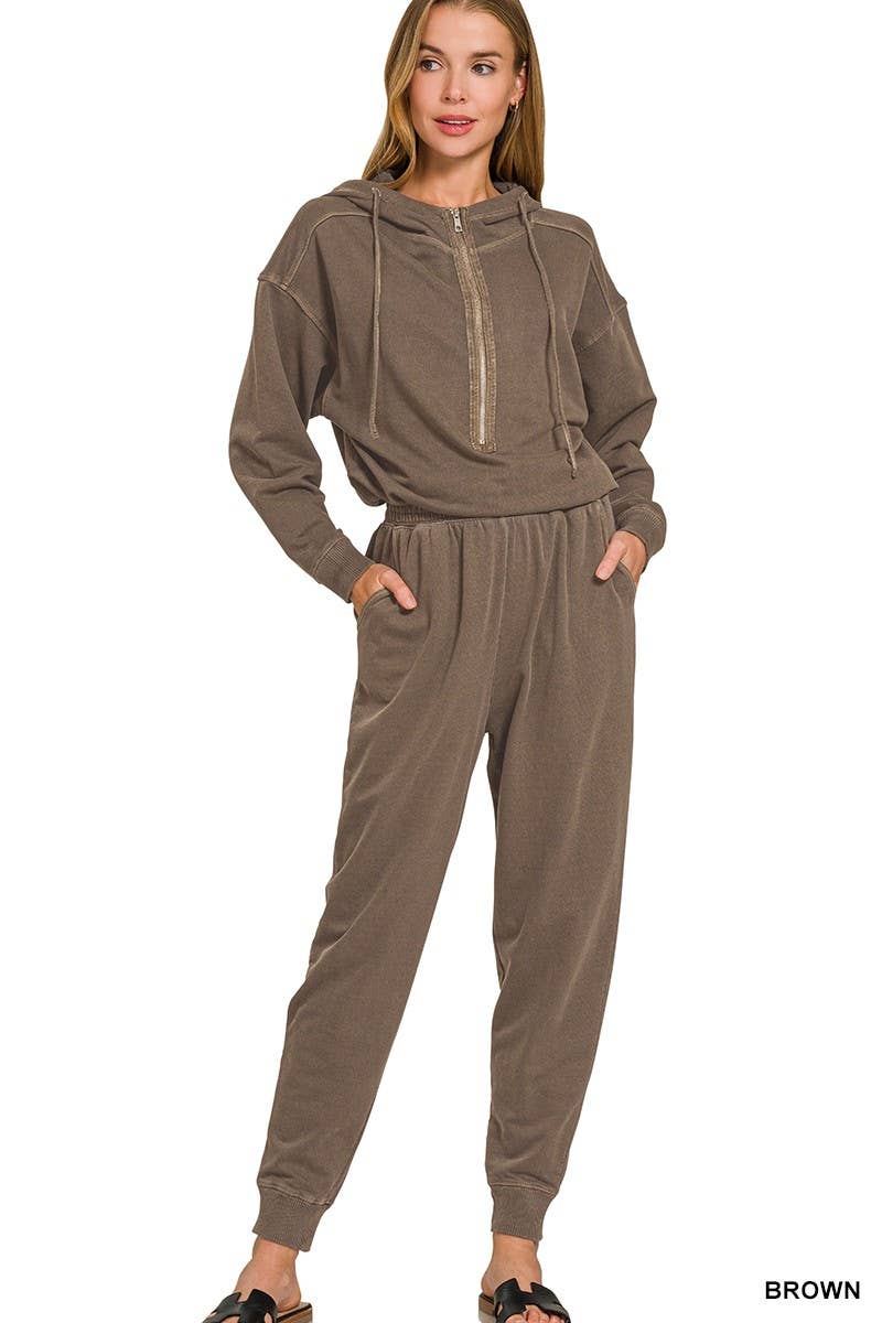 Vanilla Monkey - Wholesale Jumpsuit - Women's - Enzyme Washed French Terry Jumpsuit2