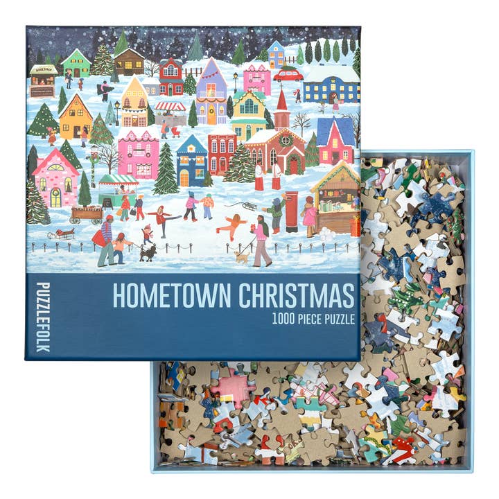 Puzzlefolk - Vente Puzzle – adulte - Noël de ville natale1