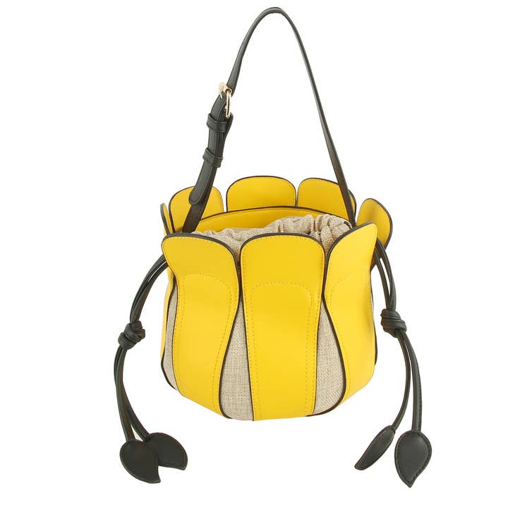 Unique tulip evening clutch bag for wholesale by Handbag Factory Corp