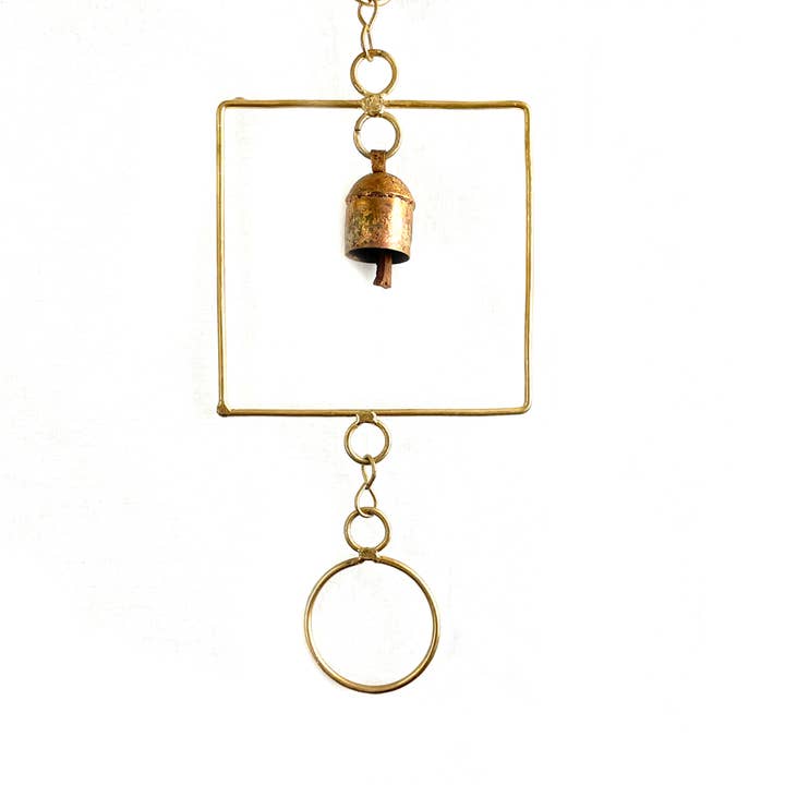 Mira Fair Trade - Wholesale Wind chime - Geometric Square Chime2