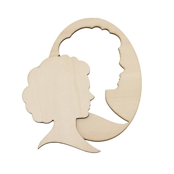 Ovale Applikation mit „Old Lady“ und gleichen Innenausschnitten für den Großhandel von Atiladecor, Artesanato Lda