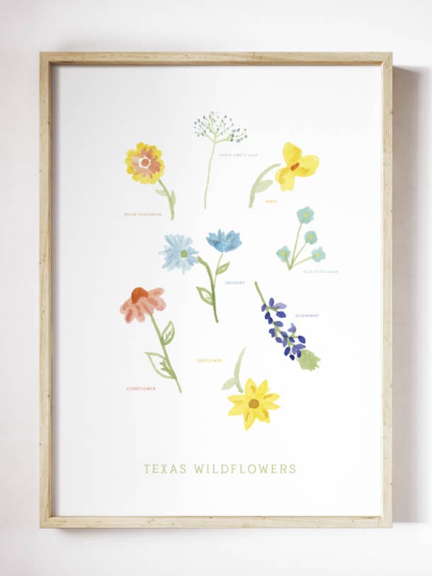 Imprimé Aquarelle Wildflowers pour la vente par Daley Kaye Studio