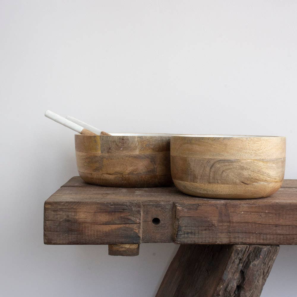 EARTHWARE – Engroshandel Pyntetallerken/skål – Salatskål i mangotræ Megan XL1