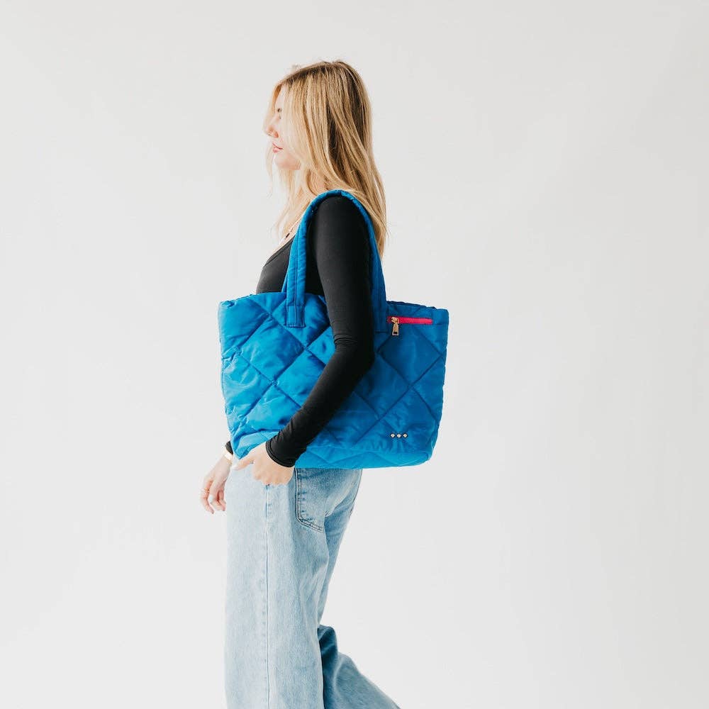 Pretty Simple - Vente Tote bag – femme - Sac fourre-tout matelassé Presley Puffer avec pochette20