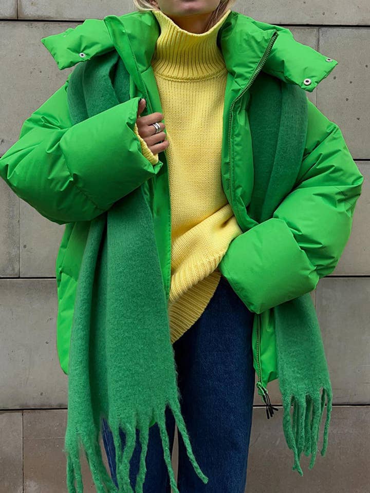 safistyle - Wholesale Puffer Jacket - Women's - Oversized Hooded Puffer Jacket2