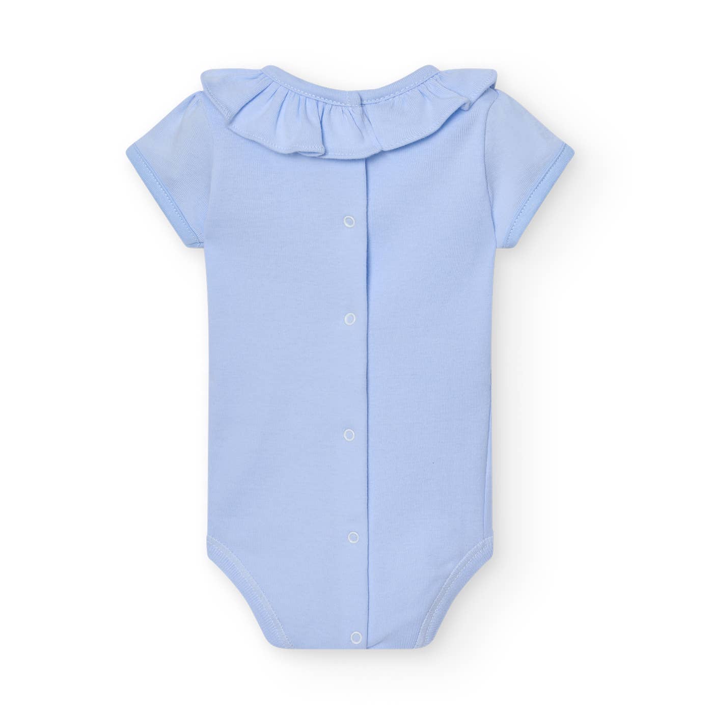 Babidu - Wholesale Bodysuit (Non-Footed) - Baby - 1X1 Short Sleeve Ruffle Neck Baby Bodysuit6