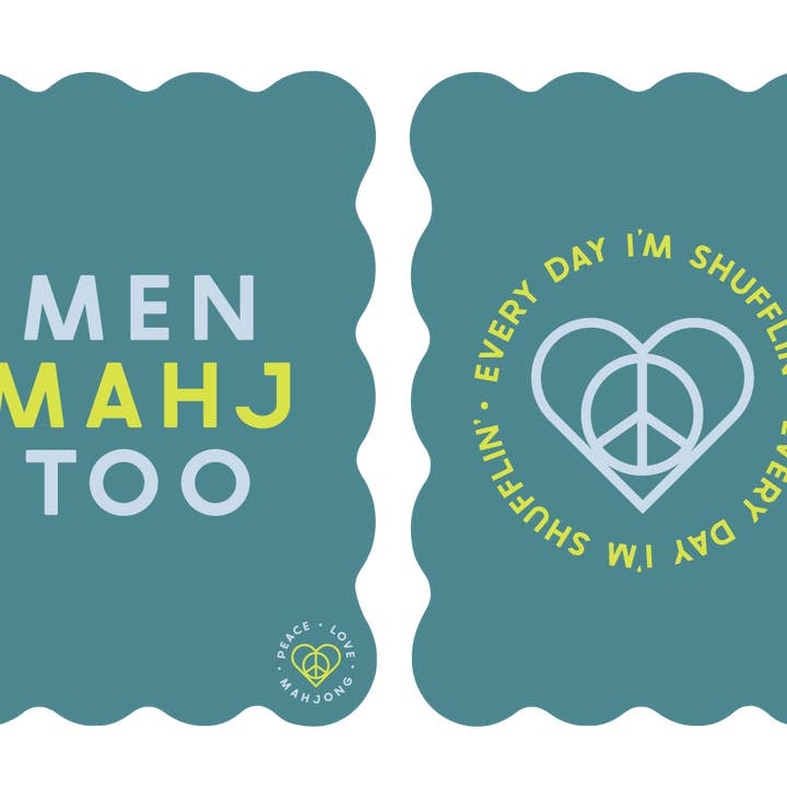 Peace Love Mahjong - Wholesale Card Game - Mahjong Tile Shufflers (Set of 2)5