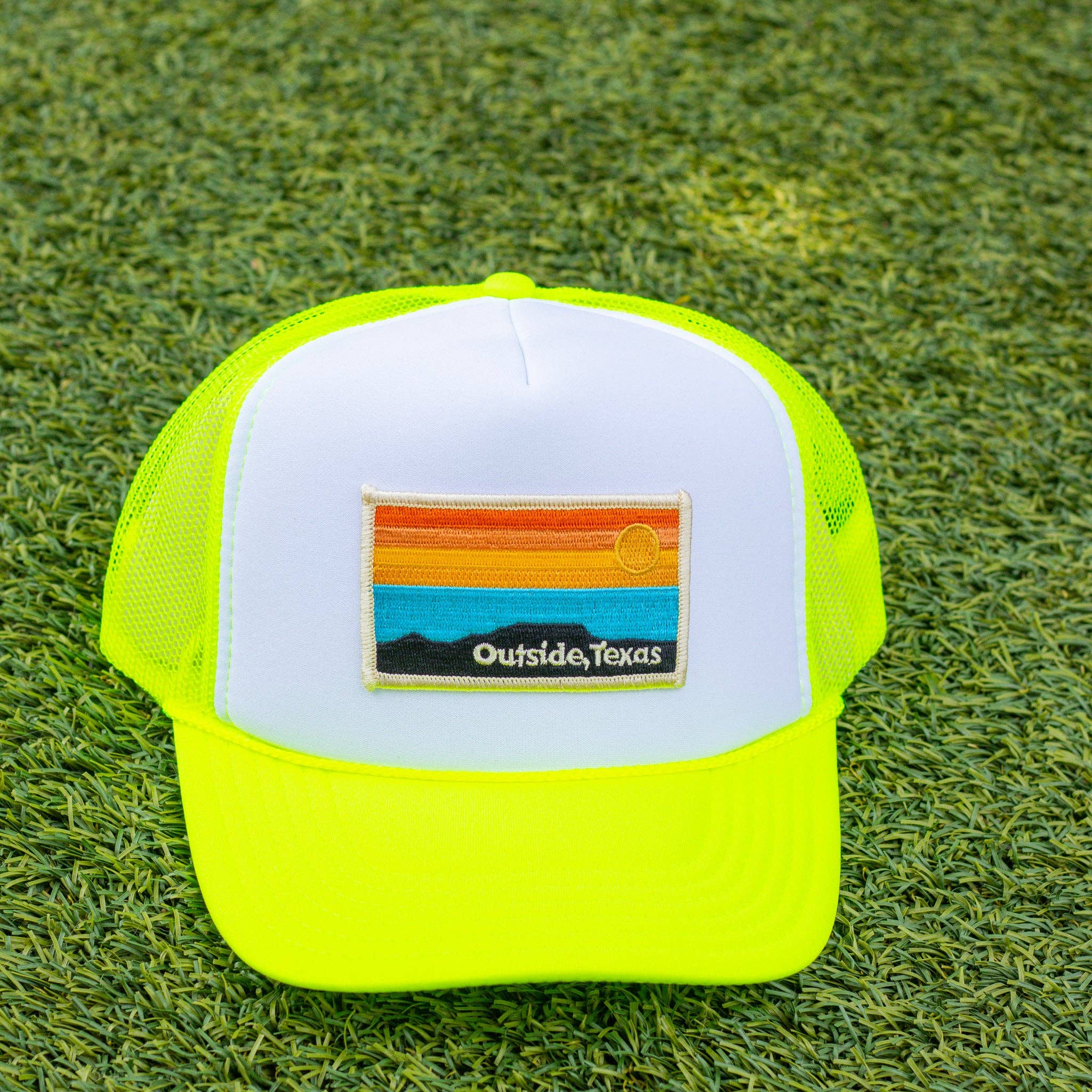 Outside, Texas - Wholesale Trucker Hat - Unisex - OTX Foam Trucker: Horizon Patch21