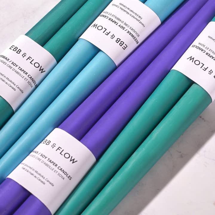 Ebb & Flow - Wholesale Tapered Candle/Candlestick - Beeswax / Soy Taper Candle Box Set - Cool1