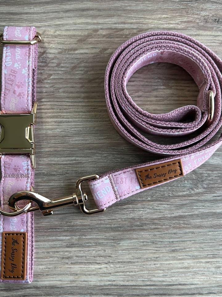 The Sassy Dog Collar & Leash Set - Best Friends Collection P for wholesale by The Sassy Dog