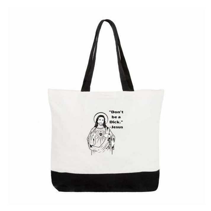 Very Gay. Very Busy. - Wholesale Tote Bag - Unisex - “Don’t Be a Dick.” Jesus Canvas Tote Bag | Funny Irreverent 0