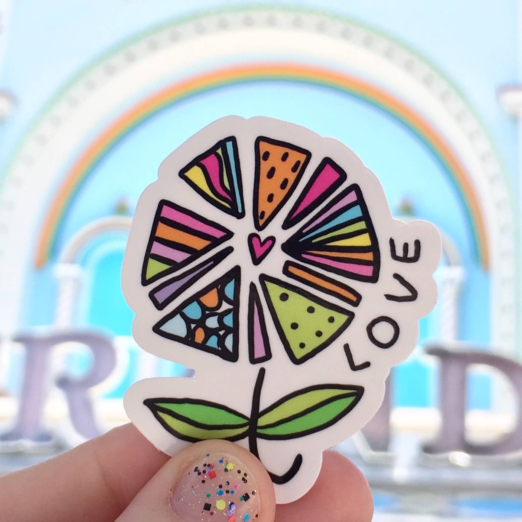 Jenipher Lyn / Nightly Doodles - Wholesale Sticker - Flower Love - Vinyl Sticker3