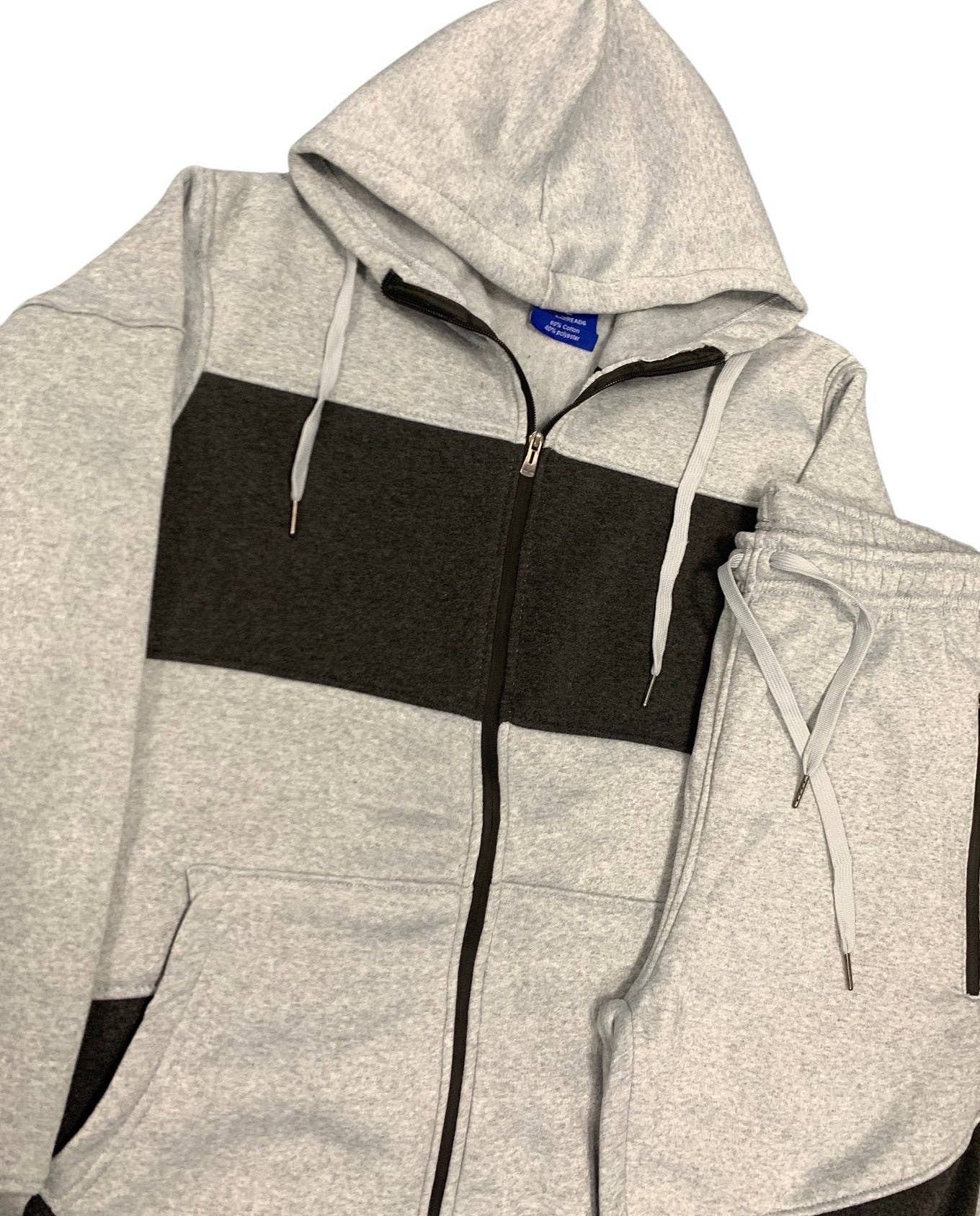 Royal Threads - Wholesale Tracksuit - Men's - Men’s Full Sweatsuit Cloud Fleece Sweat jacket with Warm winter Sweat pants Matching Suit Outfit6