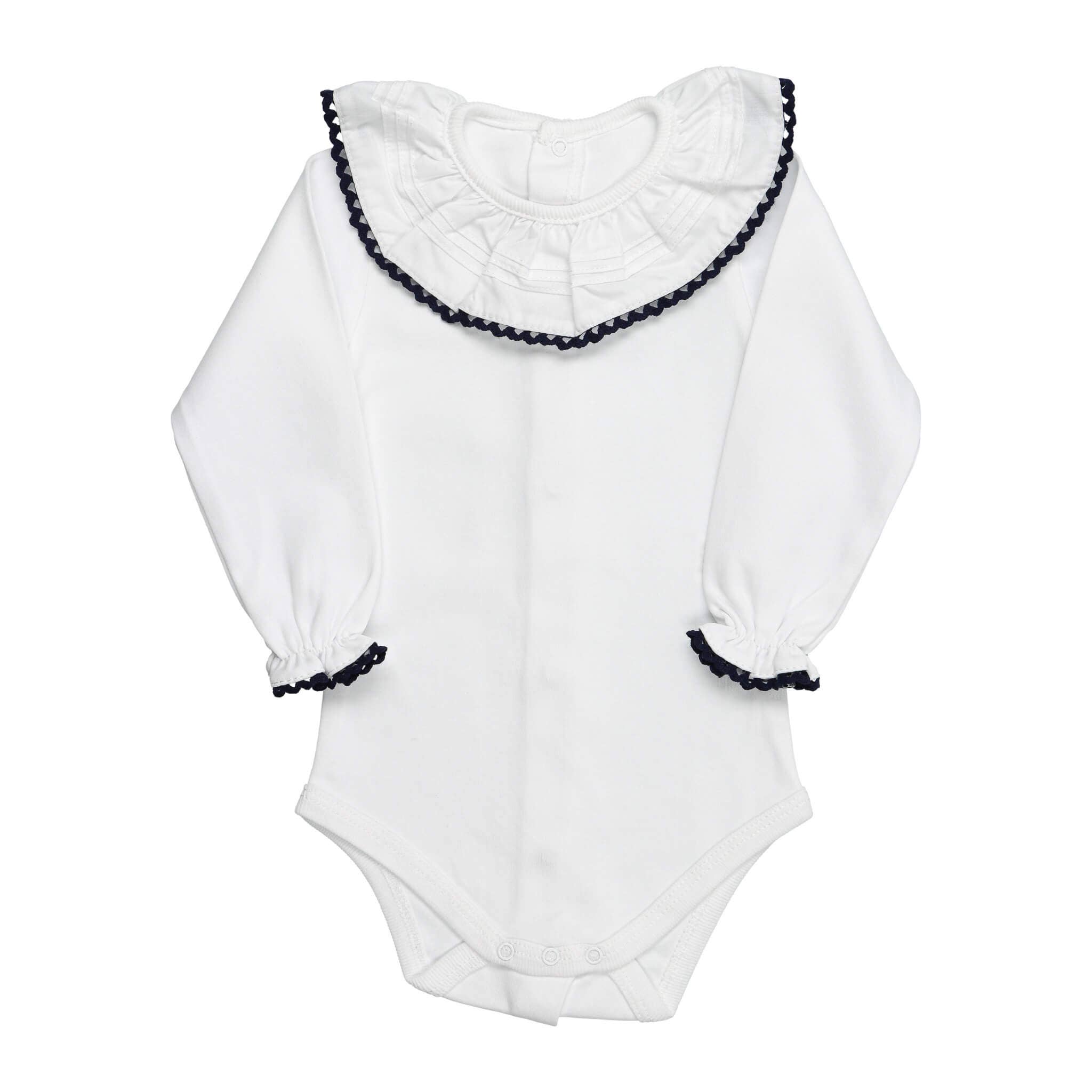 Bean Baby Clothes - Wholesale Bodysuit (Non-Footed) - Baby - Cotton Baby Bodysuit Onesie with Greek Lace Collar5