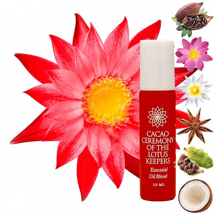 "Cacao Ceremony of the Lotus Keepers" Essential Oil Blend for wholesale by METAMORFLOTUS