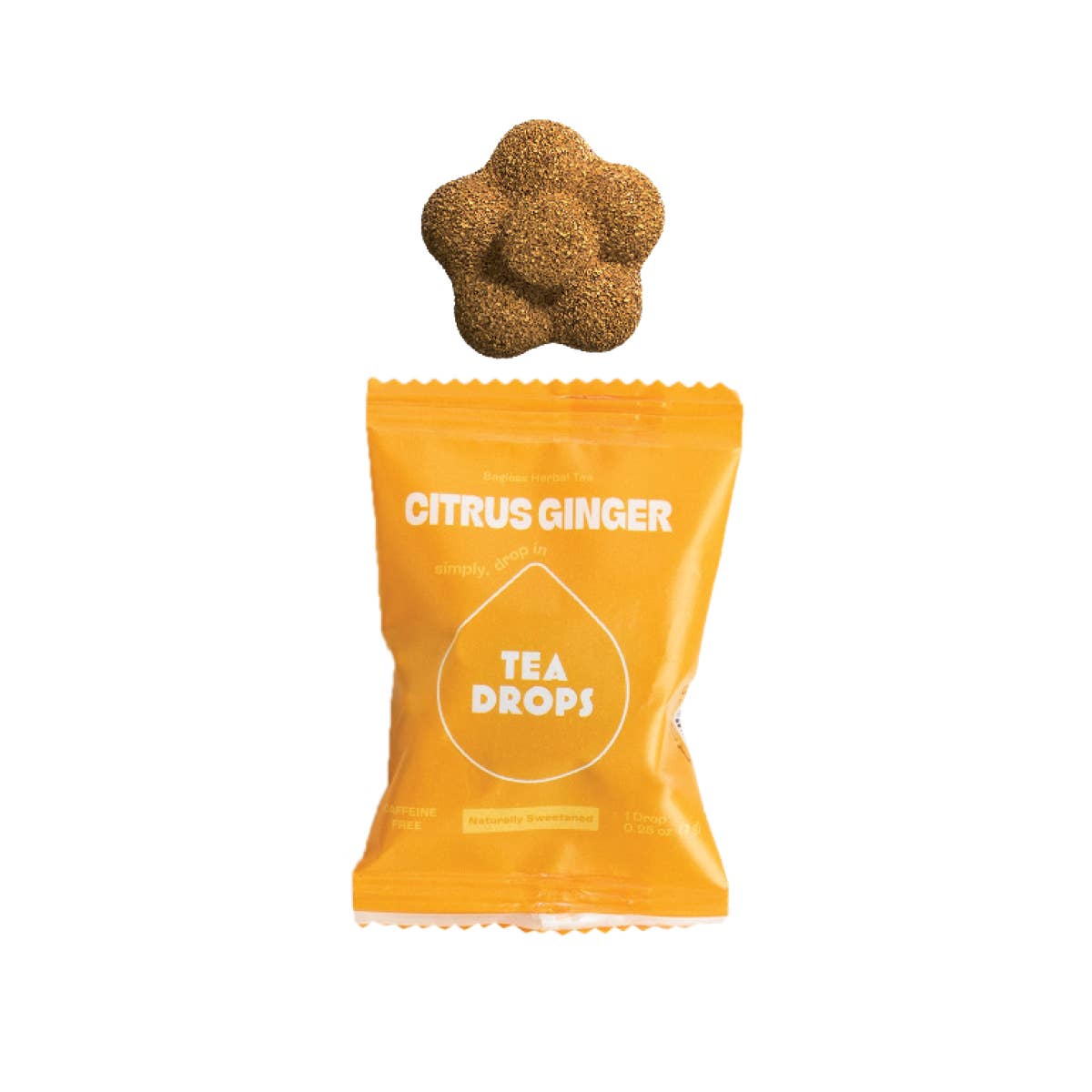 Tea Drops - Wholesale Loose Tea - Citrus Ginger Tea Single Serves - 30 Unit Bulk Bag