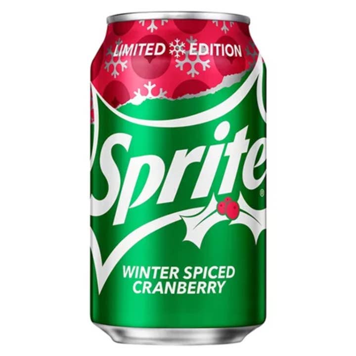 Echo Sales Canada - Wholesale Soda/Carbonated Drink - Sprite Winter Spiced Cranberry - 12oz/355ml can -Case of 12
