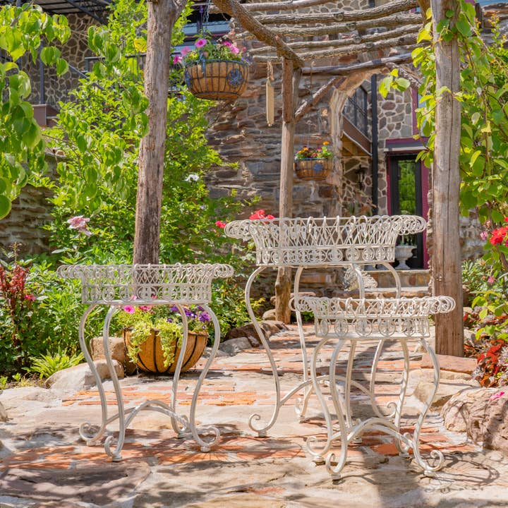 Zaer Ltd. International - Wholesale Plant Pot Stand - "London 1820" Wire Basket Plant Stands in 3 Sizes 3 Pc/Set10