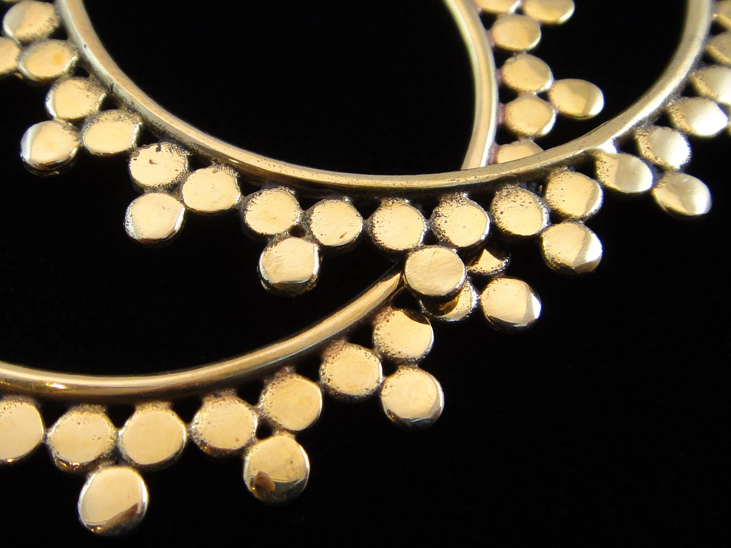 Tika – wholesale Hoop earrings – "Athena" Brass Earrings5