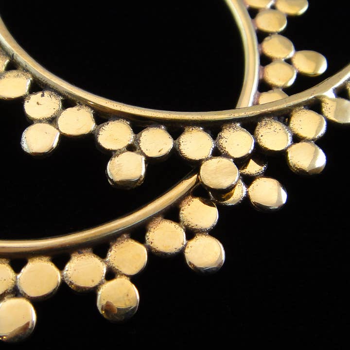 Tika – wholesale Hoop earrings – "Athena" Brass Earrings5